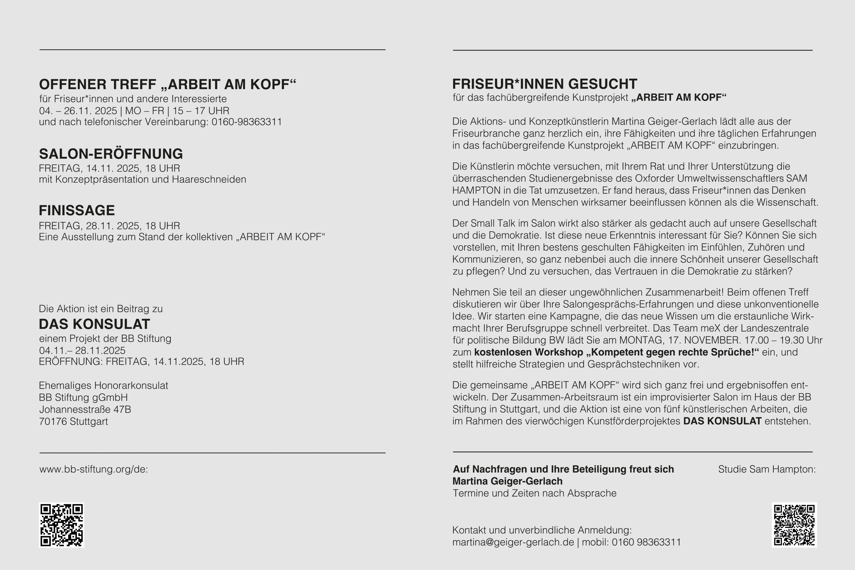 „Arbeit am Kopf“